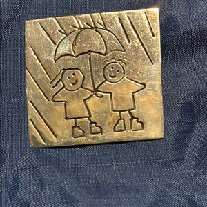 VINTAGE - 925 Sterling Silver Brooch